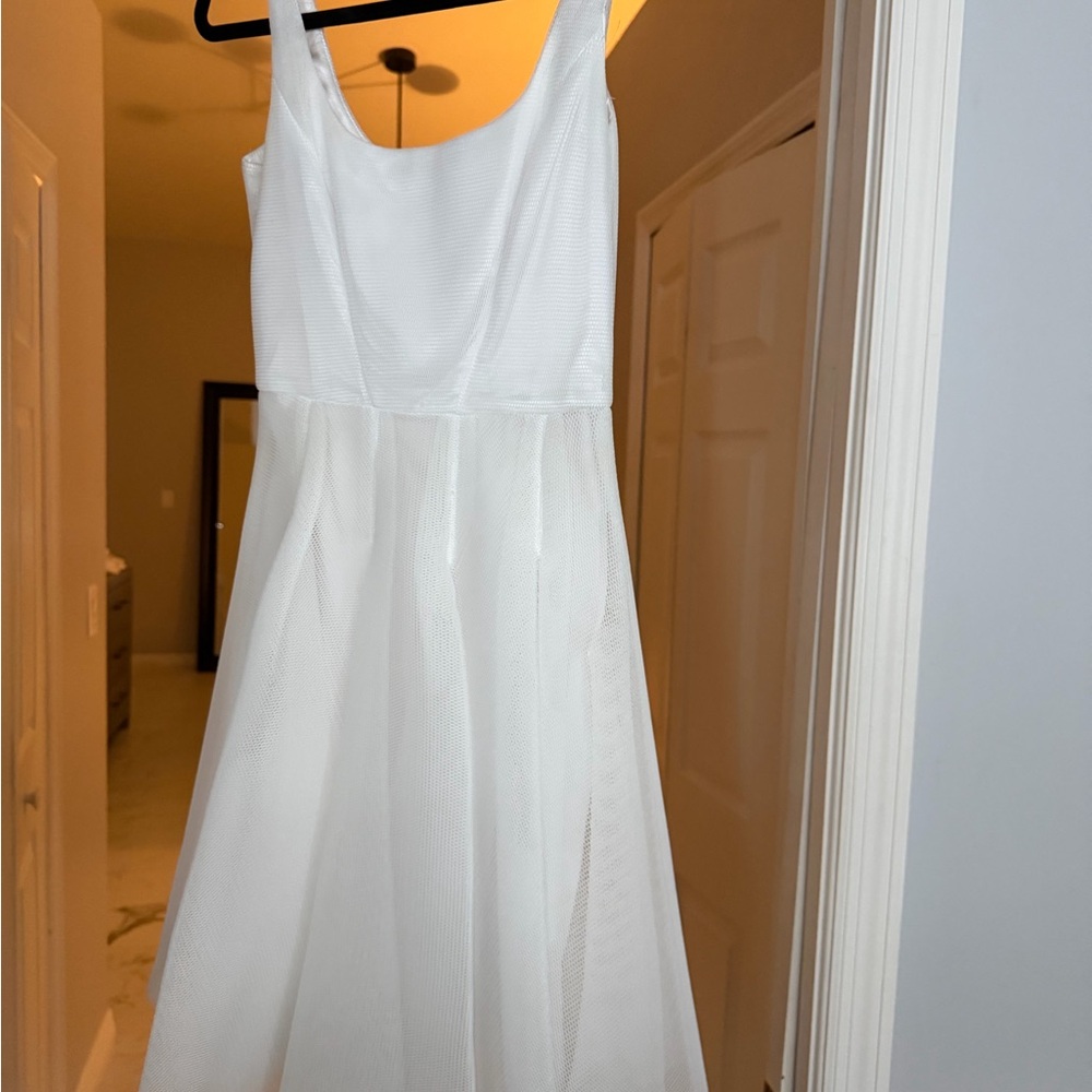Milly White High-Low Dress